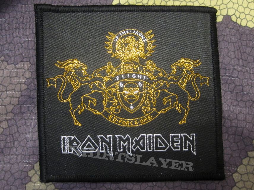 Iron Maiden - bootleg patch - password - gold stiching