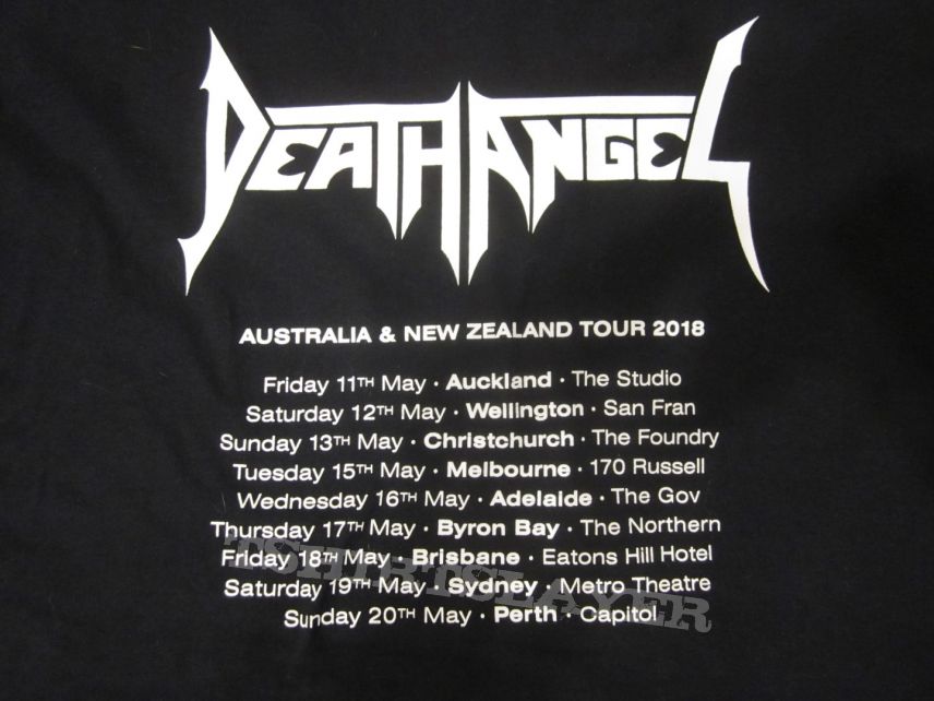 Death Angel -  2018 Australia tour shirt