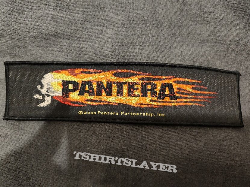 Pantera - 2003 flaming skull patch