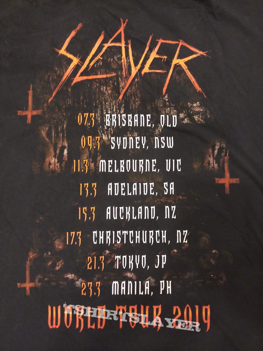 Slayer - 2019 - Australian tour shirt