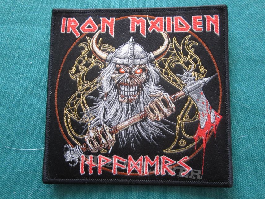 Iron Maiden - Bootleg - Invaders Patch - Gold stitching 
