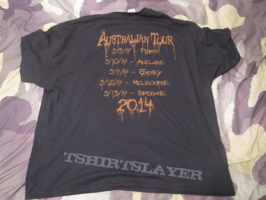 Cannibal Corpse Australian 2014 Tour shirt