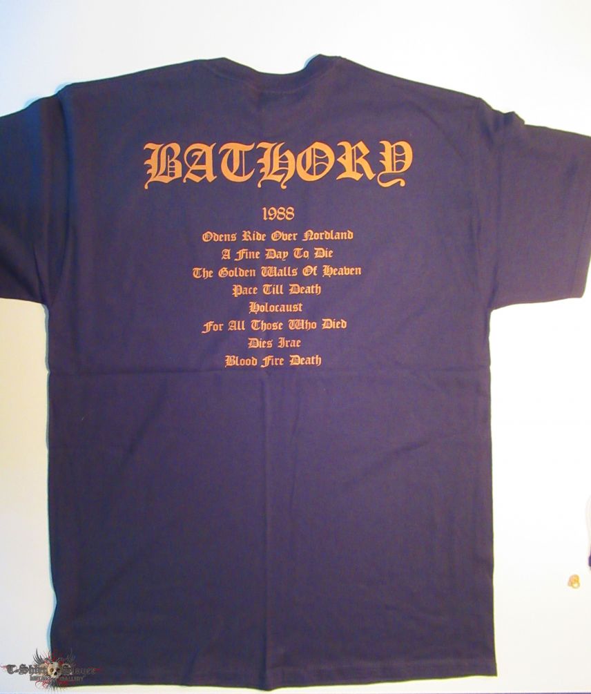 Bathory T-shirt  Blood Fire Death