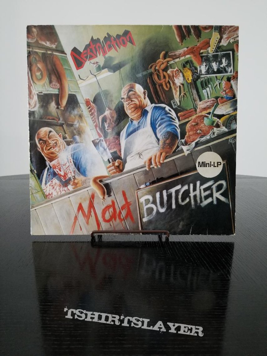 Destruction &#039; Mad Butcher &#039; Original Vinyl LP + Promotional Posters + Ads