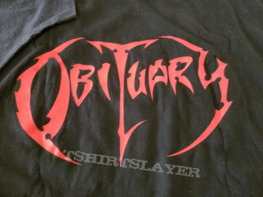 Obituary &#039; Slowly We Rot &#039; Original  T- Shirts + LP + Fan Letter signed by Trevor Peres