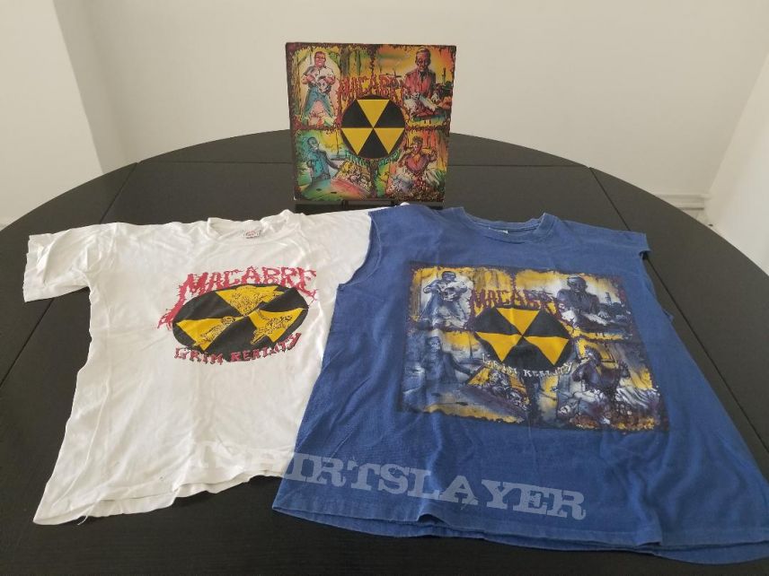 Macabre ' Grim Reality ' Original T- Shirts + First Press LP + Letter from Nefarious Macabre ' Grim Reality ' Original T- Shirts + First Press LP + Letter from Nefarious