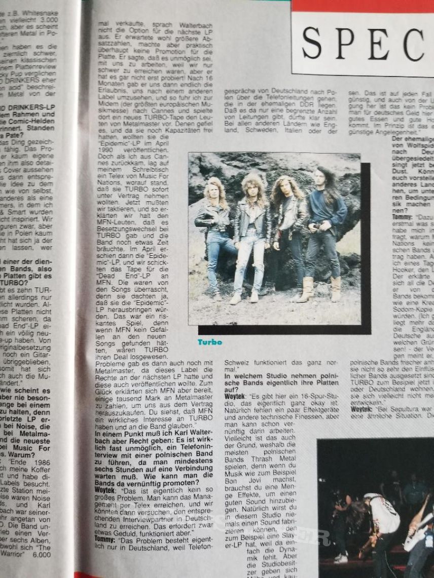 Turbo ' The Last Warrior ' Original Vinyl LP + Promotional Ad Turbo ' The Last Warrior ' Original Vinyl LP + Promotional Ad