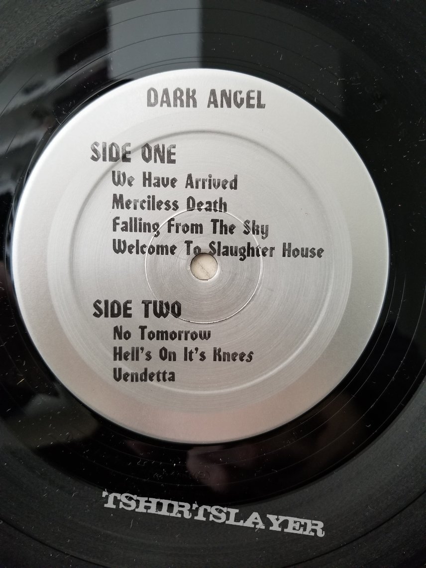 Dark Angel &#039; We Have Arrived &#039; Original Vinyl LPs + Promotional Ads