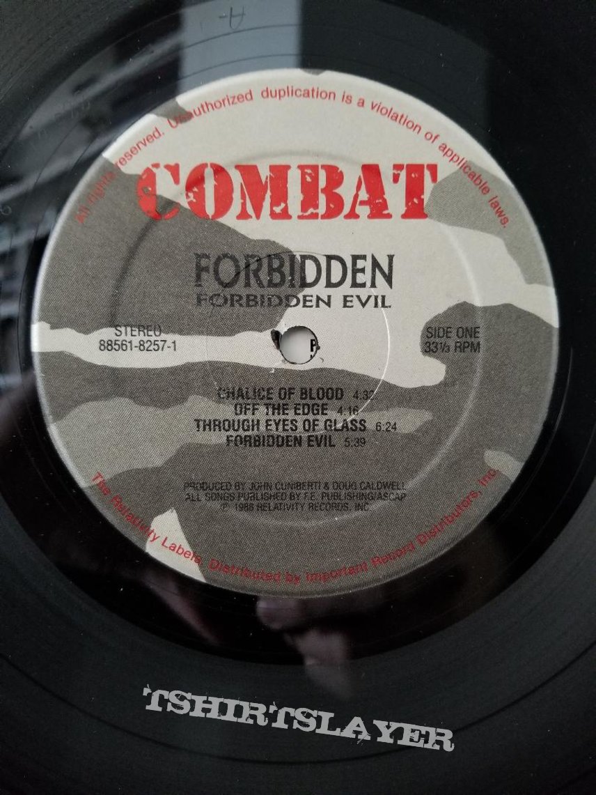 Forbidden &#039; Forbidden Evil &#039; Original Vinyl LP + Promotional Poster