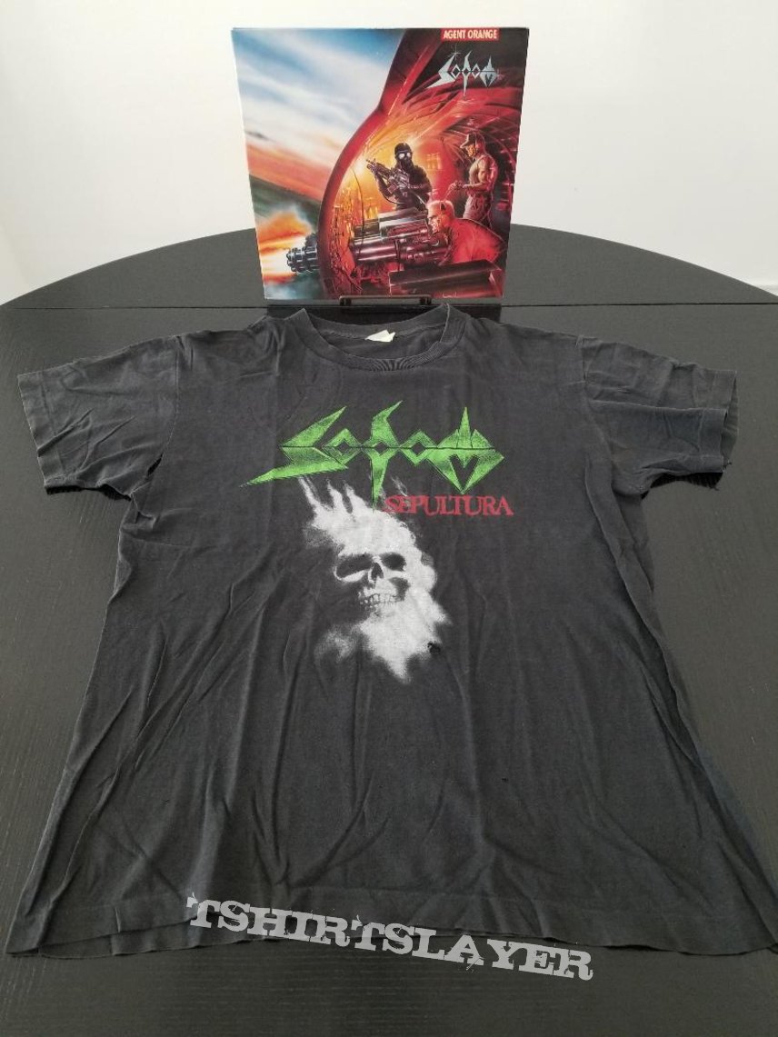 Sodom &#039; Agent Orange &#039; Original Vinyl LP + &#039; Ausgebombt &#039; Original Vinyl EP + EMP Poster + Promotional Ads