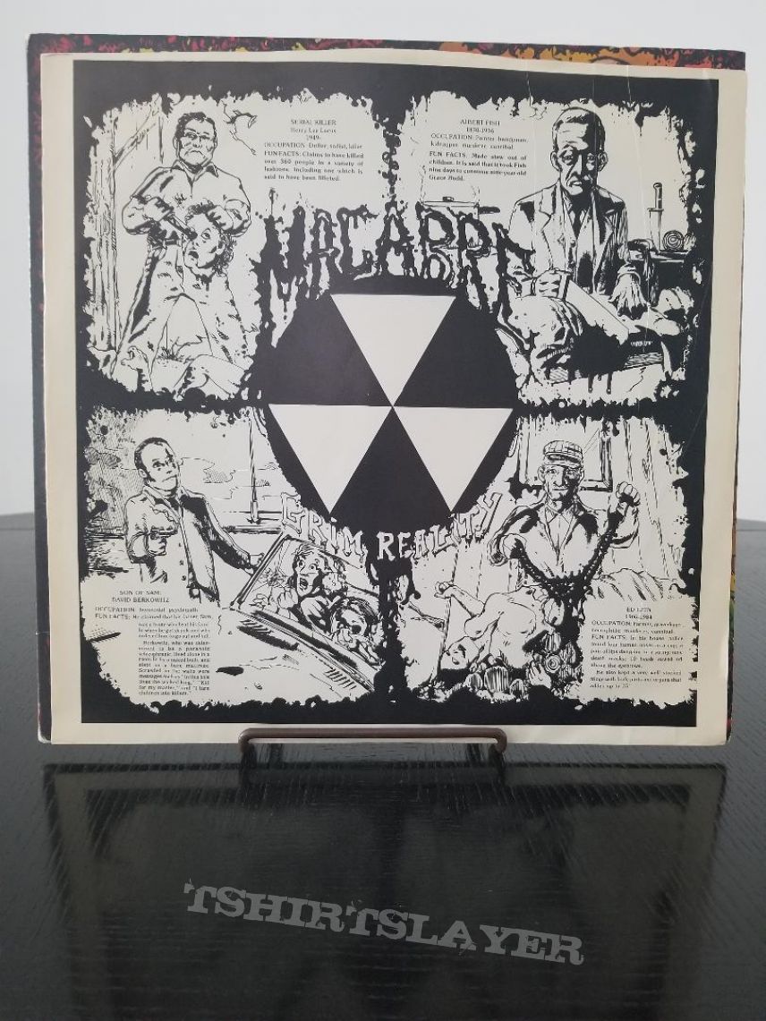 Macabre ' Grim Reality ' Original T- Shirts + First Press LP + Letter from Nefarious Macabre ' Grim Reality ' Original T- Shirts + First Press LP + Letter from Nefarious