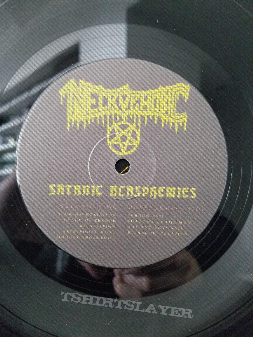 Necrophobic &#039; The Nocturnal Silence &#039;  First Press Vinyl LP On Painkiller Records + Posters