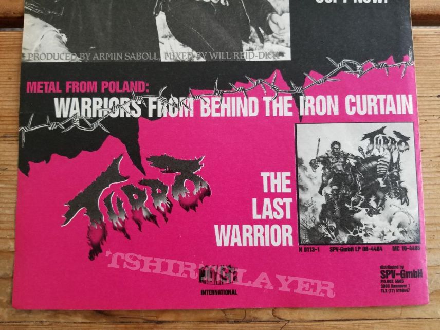Turbo ' The Last Warrior ' Original Vinyl LP + Promotional Ad Turbo ' The Last Warrior ' Original Vinyl LP + Promotional Ad