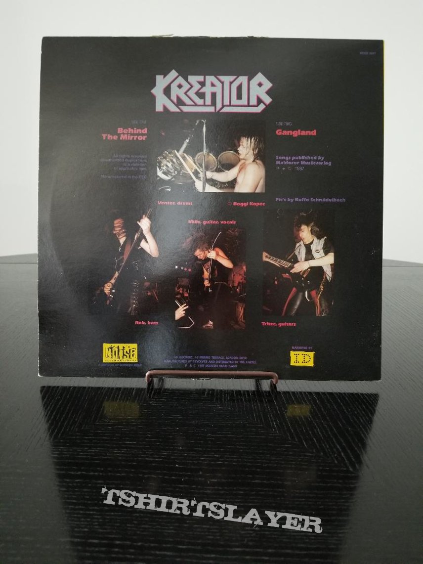 Kreator &#039; Behind The Mirror /Gangland &#039; Original Vinyl EP + Poster