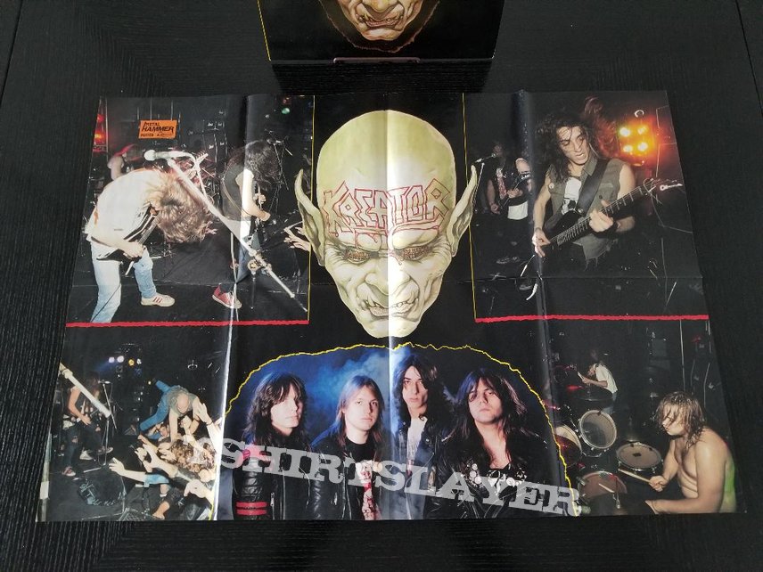 Kreator &#039; Behind The Mirror /Gangland &#039; Original Vinyl EP + Poster