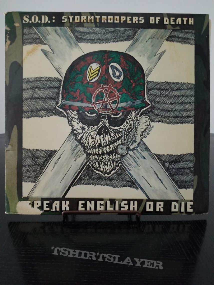 S.O.D. &#039; Speak English Or Die &#039; Original Vinyl LP + Promotional Ads + Poster