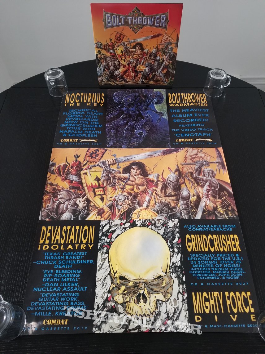 Bolt Thrower ' Warmaster ' Original Vinyl LP + Earache Bolt Thrower ' Warmaster ' Original Vinyl LP + Earache