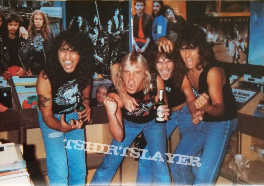 Slayer &#039; Show No Mercy &#039; Original Vinyl LP + Slayer &#039; Haunting The Chapel &#039; Original Vinyl EP + Promotional Ads