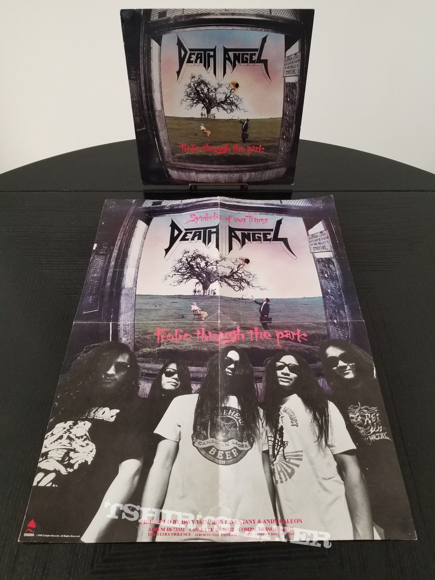 Death Angel &#039; Frolic Through The Park &#039; Original Vinyl L.P. + Promotional Poster  