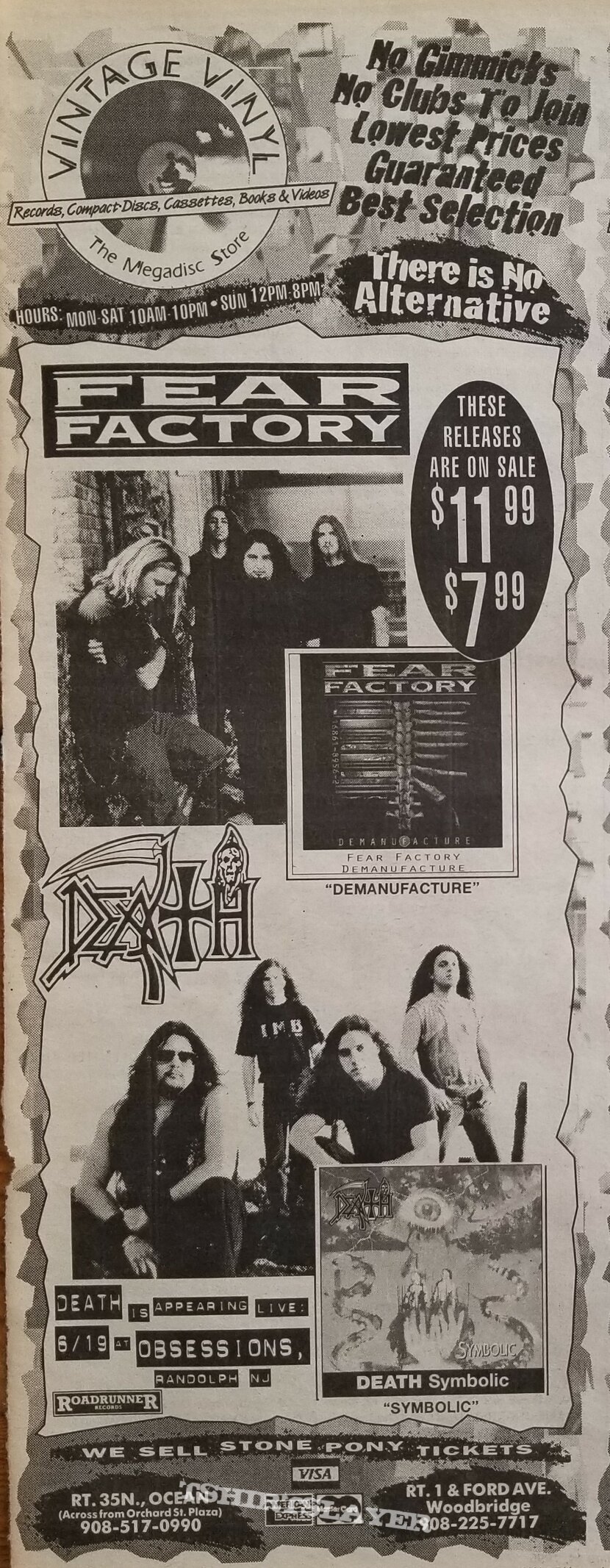 Death &#039;Symbolic&#039; Original Vinyl LP + Posters + Ads