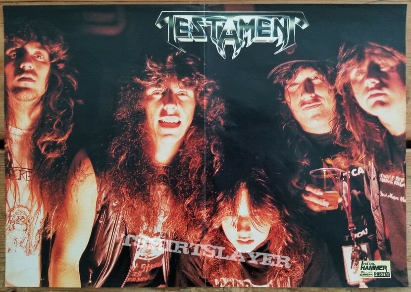 Testament ' The Legacy ' Original Vinyl LP + Promotional Poster + Ads