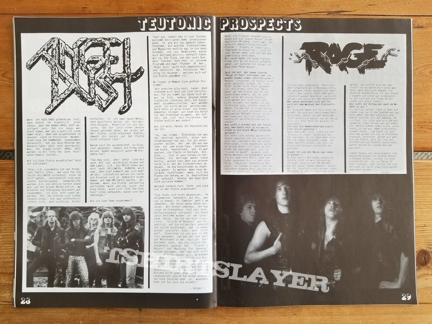 Angel Dust &#039; Into The Dark Past &#039; &amp; &#039; To Dust You Will Decay &#039; Original Vinyl LPs + Promotional Poster + Ads