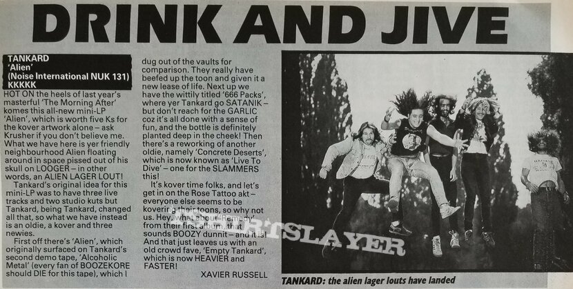 Tankard Original Vinyl LPs + Promotional Ads