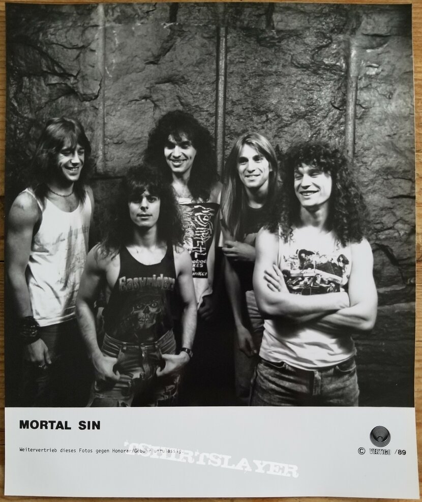 Mortal Sin &#039; Face Of Despair &#039; Original Vinyl LP + Tour Shirt