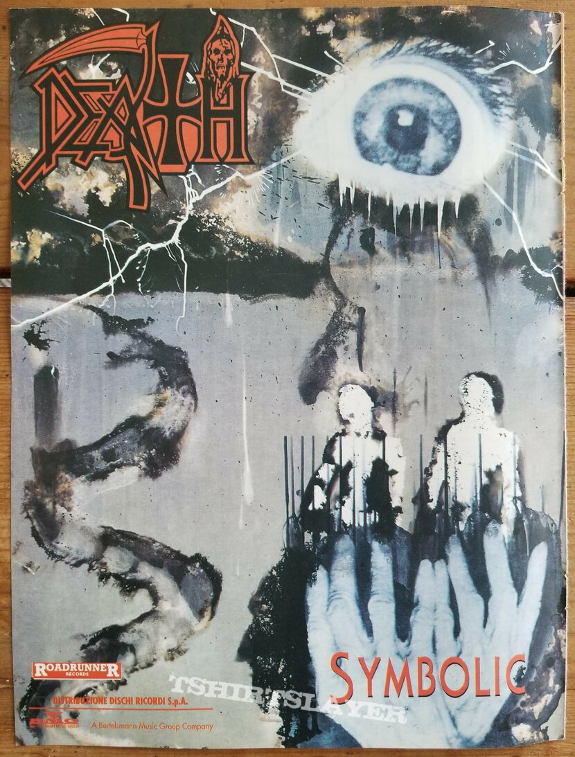 Death &#039;Symbolic&#039; Original Vinyl LP + Posters + Ads