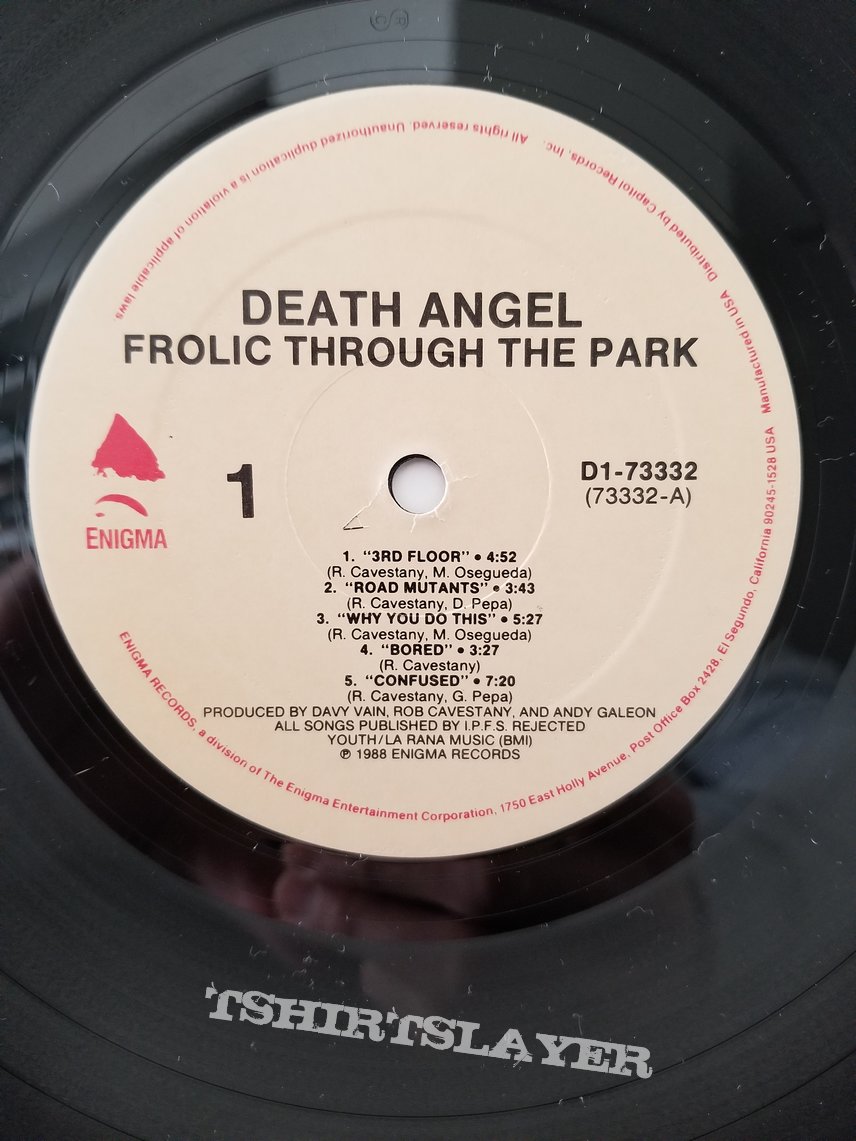 Death Angel &#039; Frolic Through The Park &#039; Original Vinyl L.P. + Promotional Poster  