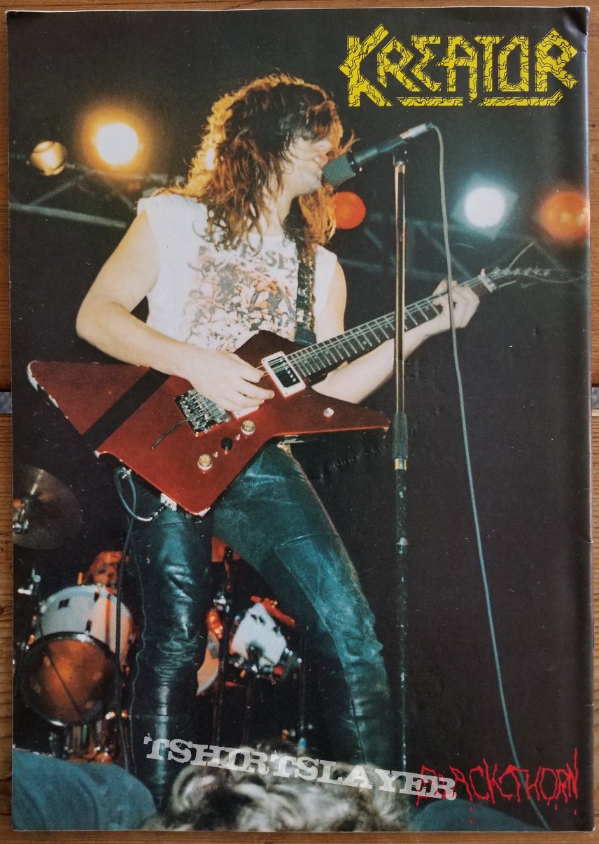 Kreator ' Endless Pain ' Original Vinyl LP + Tribute Poster + Promotional Ads Kreator ' Endless Pain ' Original Vinyl LP + Tribute Poster + Promotional Ads