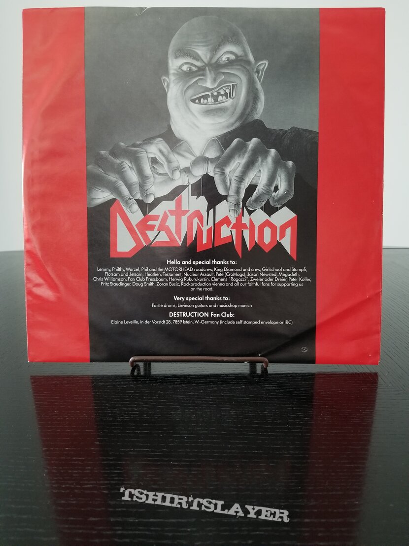 Destruction &#039; Live Without Sense &#039;  Original  Vinyl LP + Promotional Poster + Ads