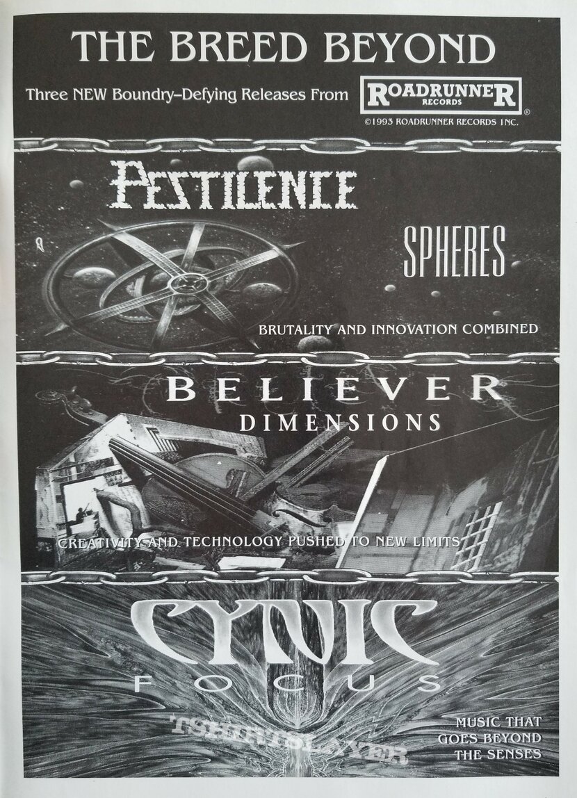Pestilence Original Vinyl LPs  + Promotional Ads