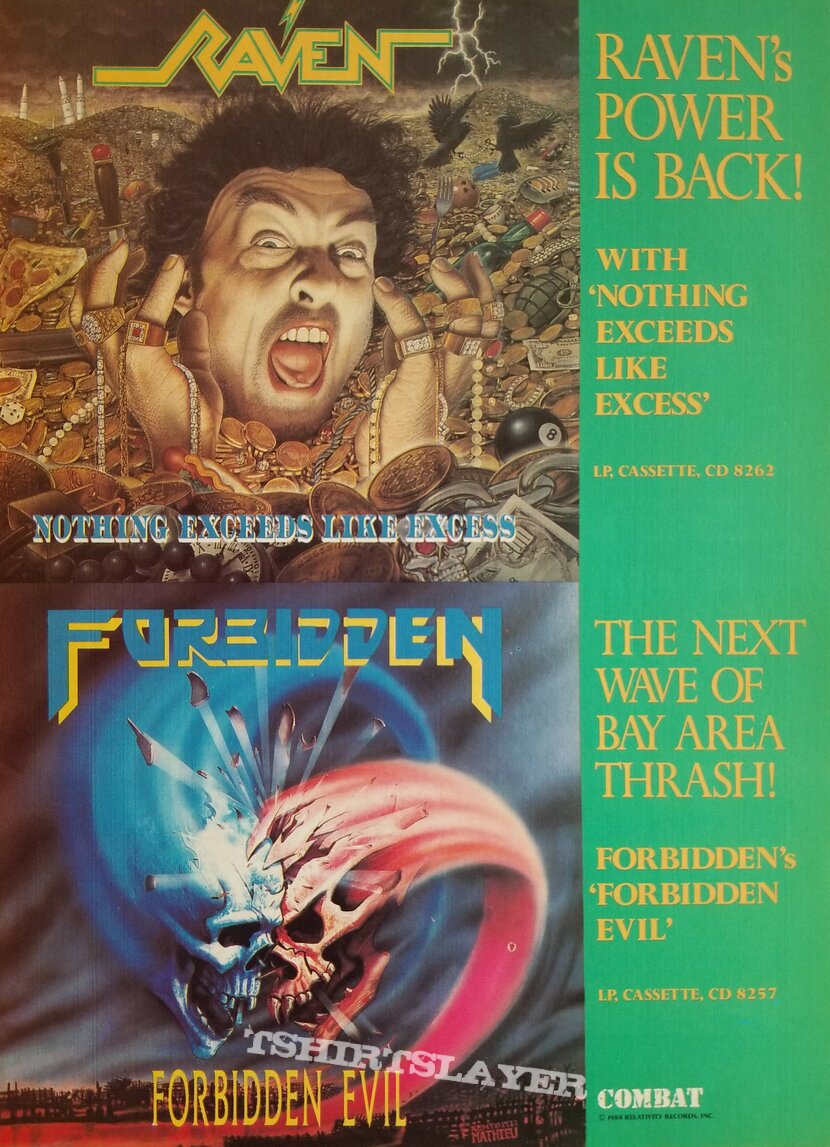 Forbidden &#039; Forbidden Evil &#039; Original Vinyl LP + Promotional Poster