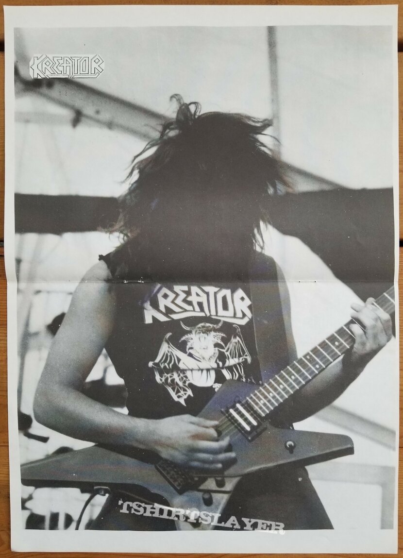 Kreator ' Endless Pain ' Original Vinyl LP + Tribute Poster + Promotional Ads Kreator ' Endless Pain ' Original Vinyl LP + Tribute Poster + Promotional Ads