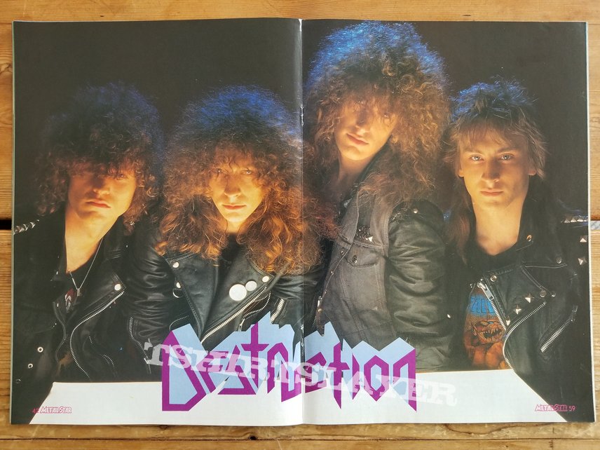 Destruction &#039; Release From Agony &#039; Original Vinyl LPs + Promotional Poster