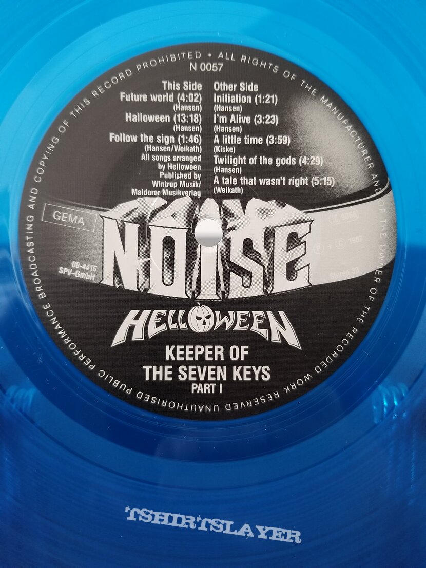 Helloween &#039; Keeper Of The Seven Keys - Part One &#039; Original Vinyl LP + Promotional Poster + Ads