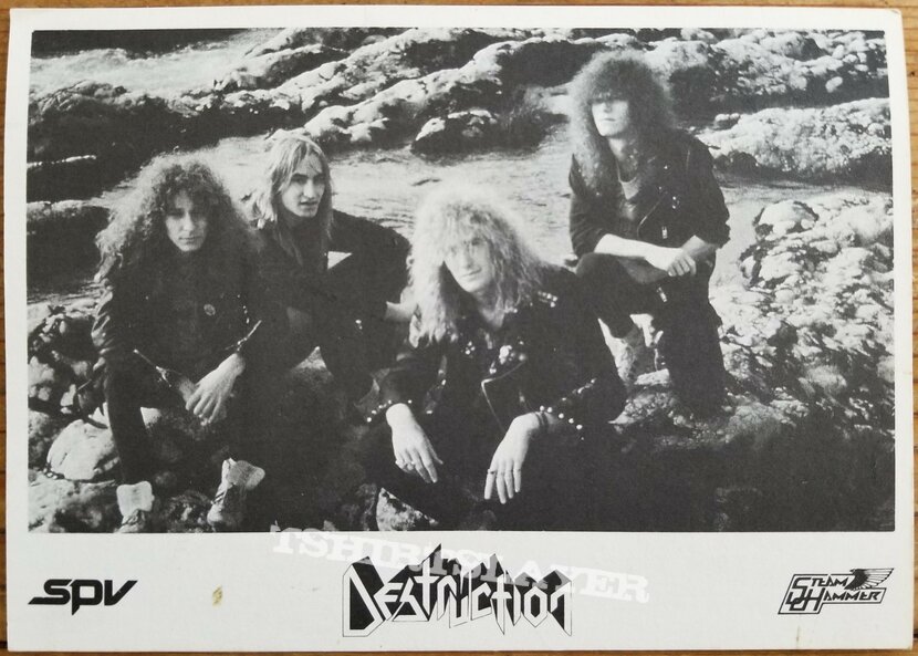 Destruction &#039; Live Without Sense &#039;  Original  Vinyl LP + Promotional Poster + Ads
