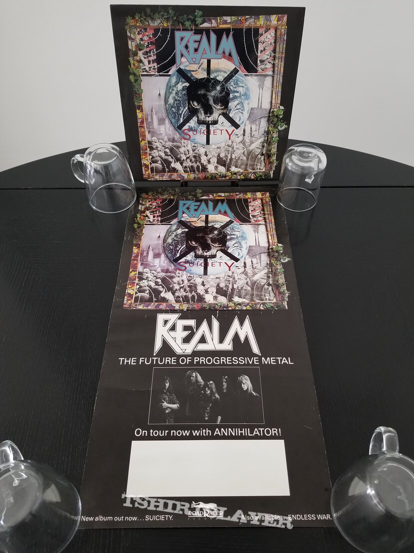 Realm ' Endless War ' & ' Suiciety ' Original Vinyl LPs + Poster + ...