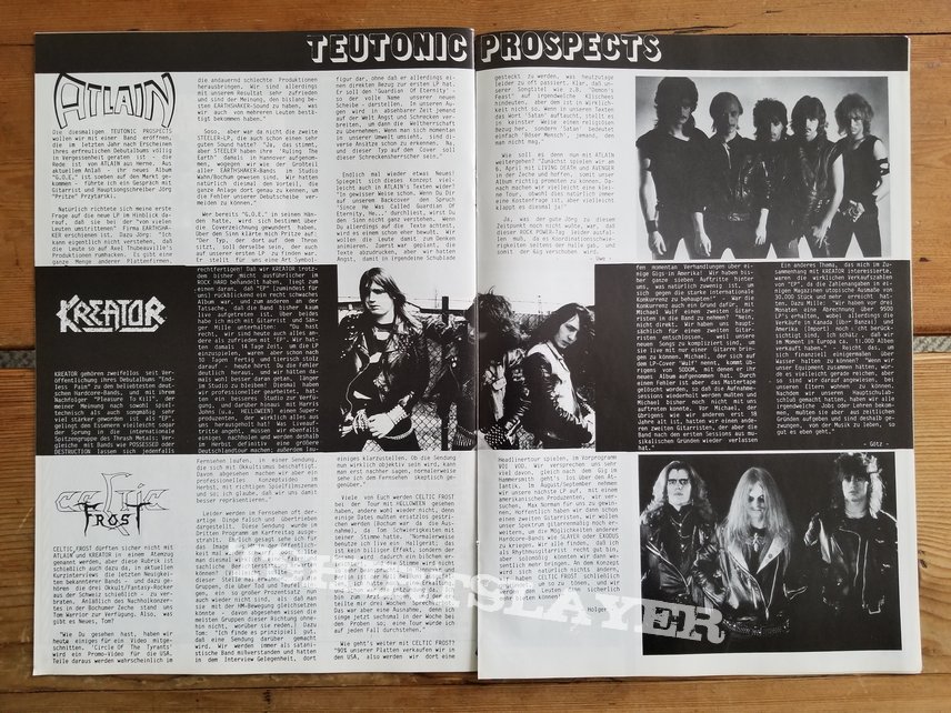 Kreator ' Endless Pain ' Original Vinyl LP + Tribute Poster + Promotional Ads Kreator ' Endless Pain ' Original Vinyl LP + Tribute Poster + Promotional Ads