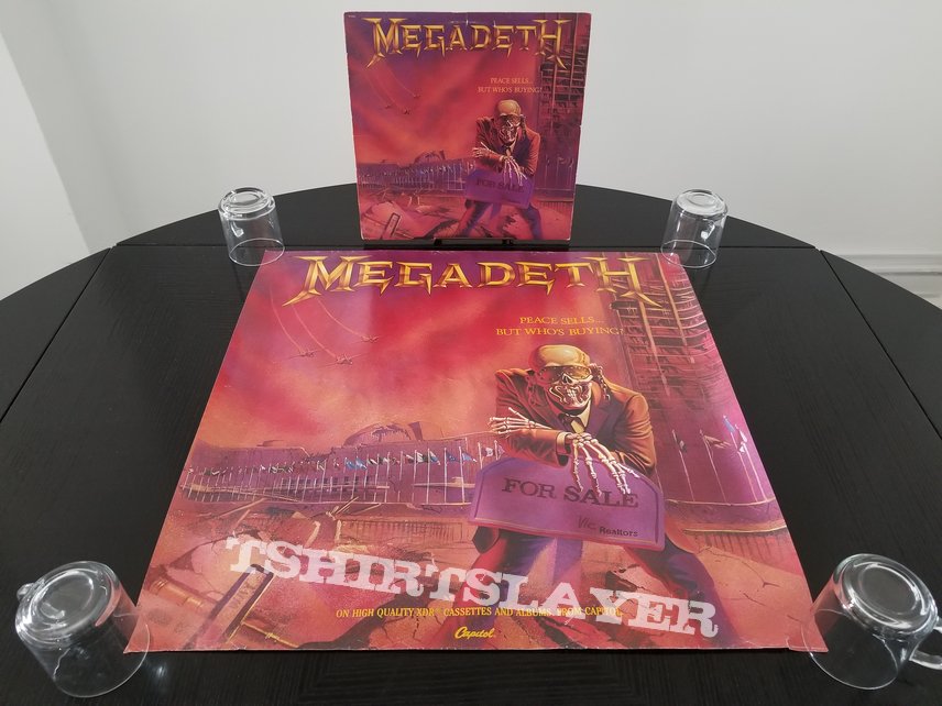 Megadeth &#039; Peace Sells...But Who&#039;s Buying? &#039; Original Vinyl LP + Promotional Posters + Ads 