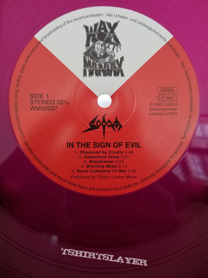 Sodom &#039; In The Sign Of Evil &#039; Original Vinyl EP + Promotional Ad