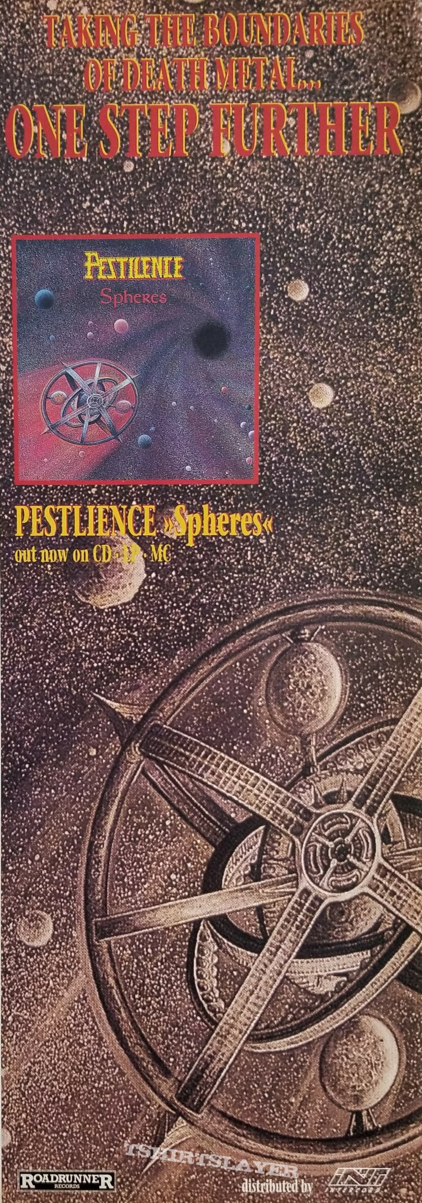 Pestilence Original Vinyl LPs  + Promotional Ads