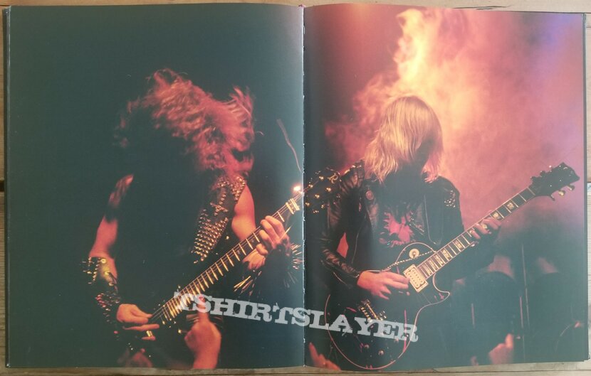 Slayer &#039; Hell Awaits &#039; Original Vinyl LPs + Promotional Ads