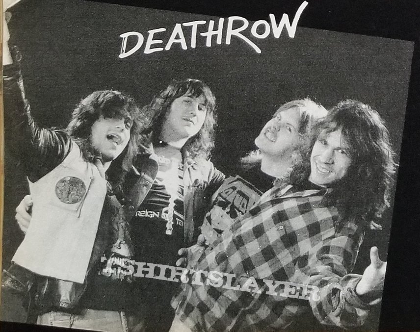 Deathrow &#039; Raging Steel &#039; Original Vinyl LP + Test Pressing + Original Muscle Shirt + Promotional Ads