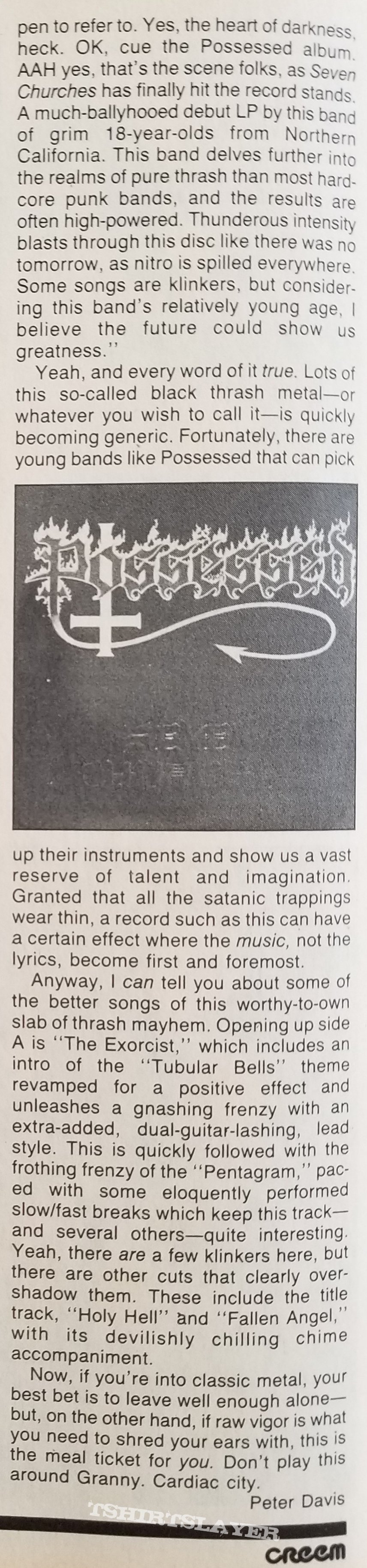 Possessed ' Seven Churches ' Collection Possessed ' Seven Churches ' Collection