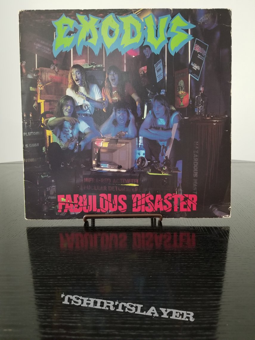 Exodus &#039; Fabulous Disaster &#039; Original Vinyl L.P. + Promotional Poster + Ads