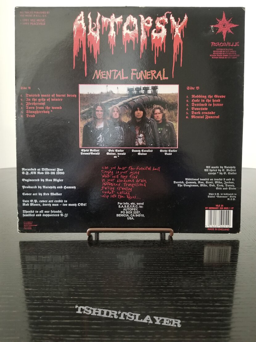 Autopsy &#039; Original &#039; Vinyl LPs + Promotional Ads