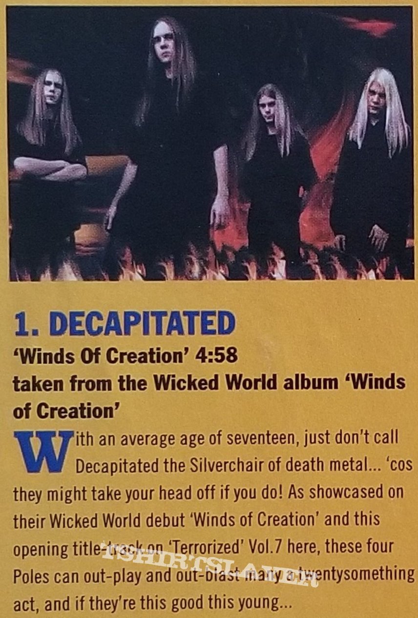 Decapitated &#039; Winds Of Creation &#039; T- Shirt