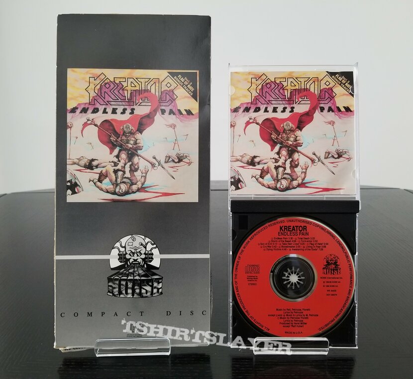 Kreator ' Endless Pain ' Original Vinyl LP + Tribute Poster + Promotional Ads Kreator ' Endless Pain ' Original Vinyl LP + Tribute Poster + Promotional Ads